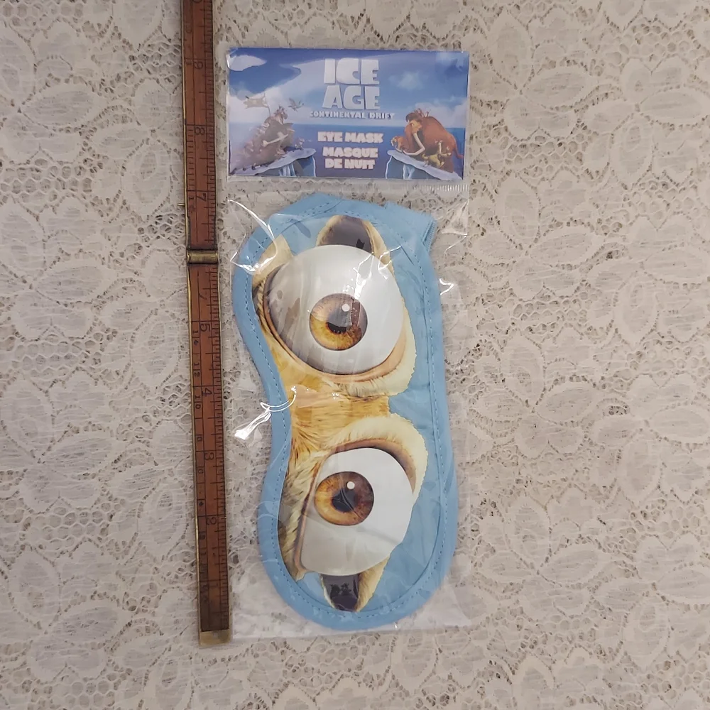 Ice Age Eye Mask Blue Scrat from Continental Drift New in Package